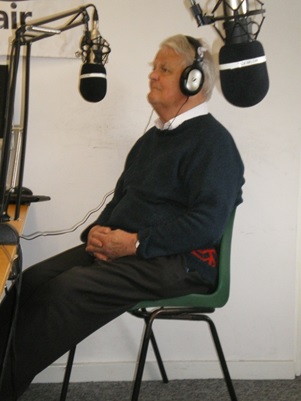 Bruce being interviewed for Phoenix Radio